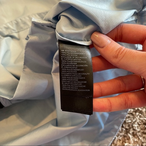 The North Face | Sheru Windbreaker Jacket | Light Blue & Black | Size Large - Picture 4 of 10